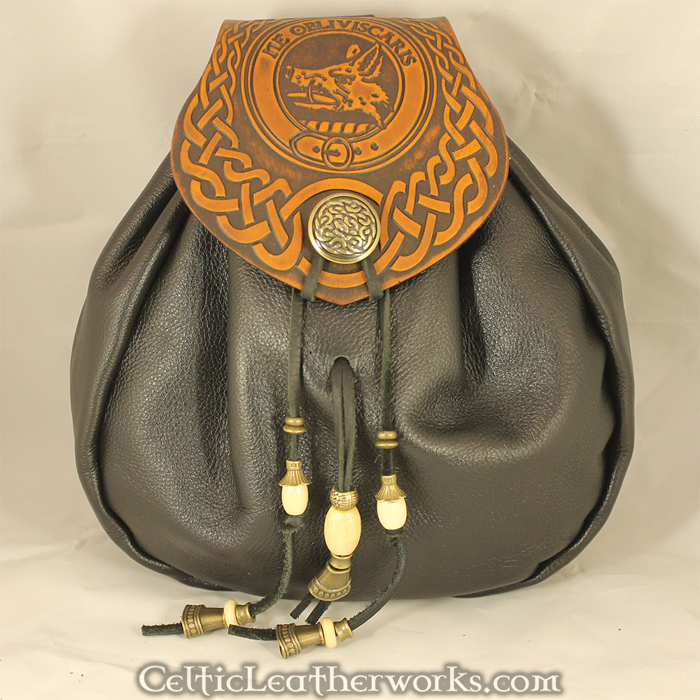 The Clan Campbell Sporran Celtic Leatherworks
