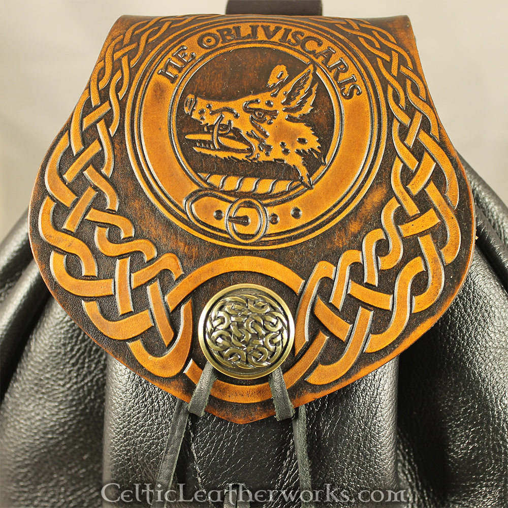 The Clan Campbell Sporran Celtic Leatherworks