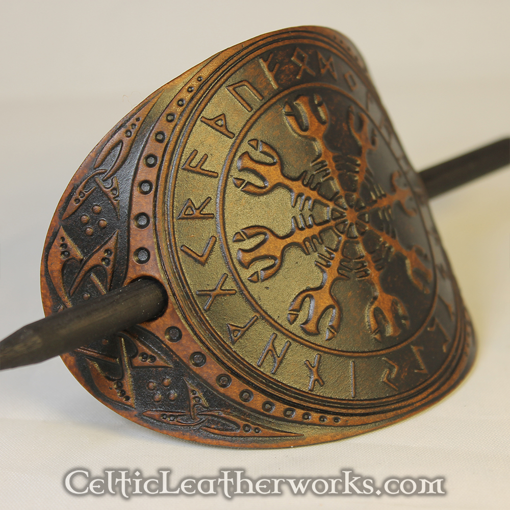 leather barrette