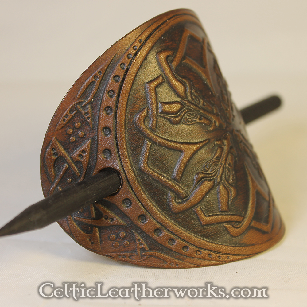 leather barrette