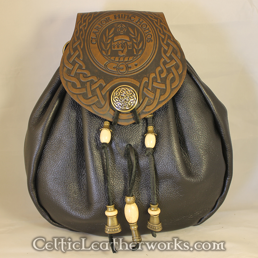 The Clan Campbell Sporran Celtic Leatherworks